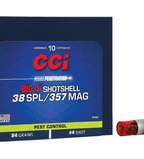 CCI Big 4 Shotshell 38 Special Ammo 84 Grain Lead Shot