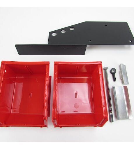 Inline Fabrication Case Ejector System for Lee Classic Turret Press (Reverse Rotation) with Red Bullet Trays