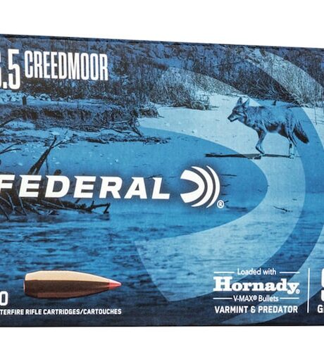 Federal Varmint & Predator 6.5 Creedmoor Ammo 95 Grain Hornady V-Max Polymer Tip 200 Round