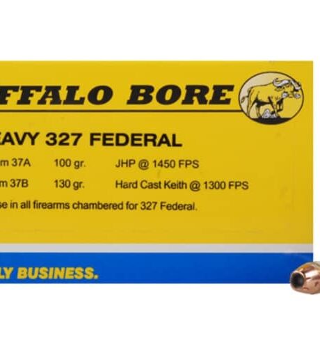 Buffalo Bore 327 Federal Magnum Ammo 100 Grain Jacketed Hollow Point Box of 20
