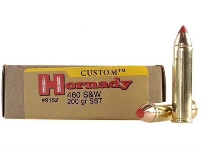 Hornady Custom 460 S&W Magnum Ammo 200 Grain Hornady FTX Polymer Tip Box of 20