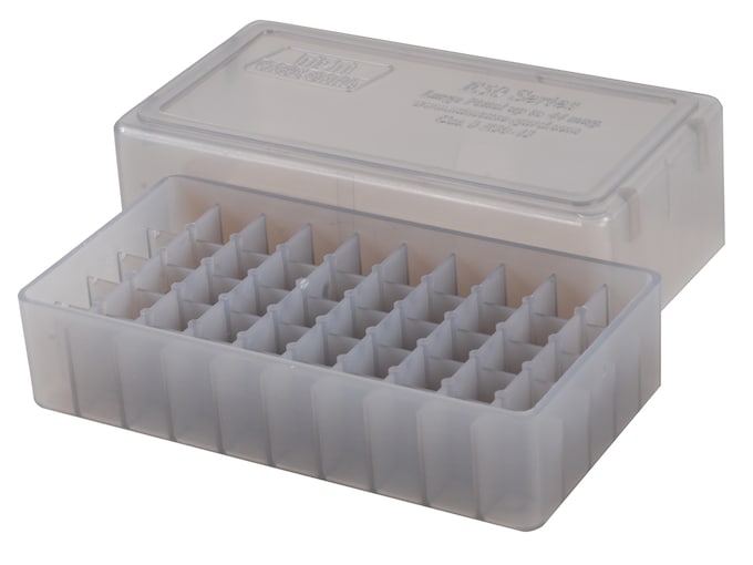 MTM Slip Top Ammo Box Square-Hole 10mm Auto, 41 Remington Magnum, 44 Remington Magnum 50-Round