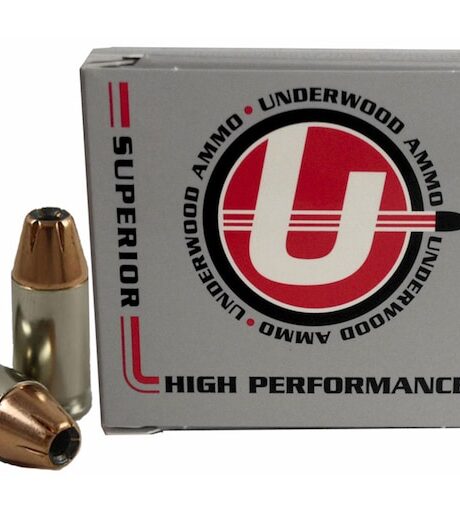 Underwood 380 ACP +P Ammo 90 Grain Hornady XTP Jacketed Hollow Point Box of 20