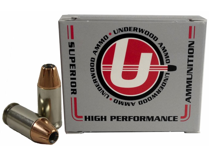 Underwood 380 ACP +P Ammo 90 Grain Hornady XTP Jacketed Hollow Point Box of 20