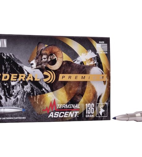 Federal Premium Terminal Ascent 270 Winchester Ammo 136 Grain Bonded Polymer Tip Box of 20