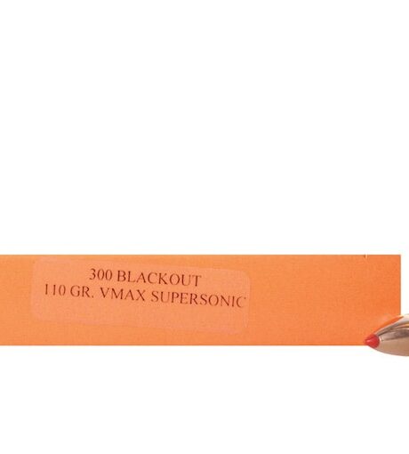 HSM 300 AAC Blackout Ammo 110 Grain Hornady V-Max Polymer Tip Box of 20