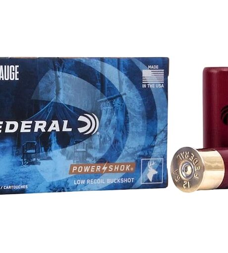 Federal Premium Power-Shok Low Recoil 12 Gauge Buckshot Ammo 2-3/4"
