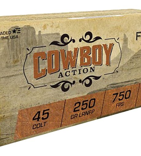 Fiocchi Cowboy Action 45 Colt (Long Colt) Ammo 250 Grain Flat Nose