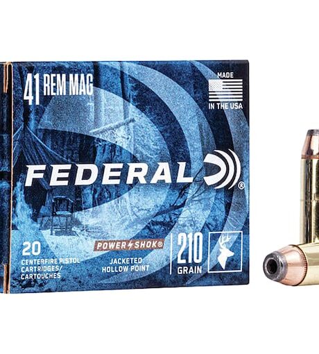 Federal Power-Shok 44 Remington Magnum Ammo 240 Grain Semi-Jacketed Hollow Point Box of 20