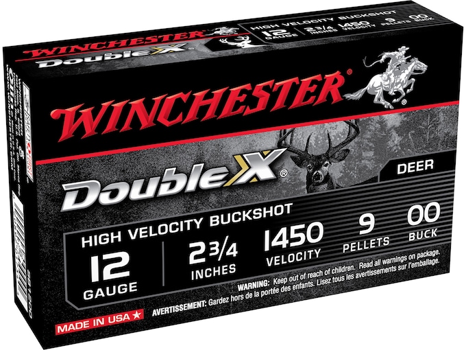 Winchester Double X 12 Gauge Buckshot Ammo 2-3/4"