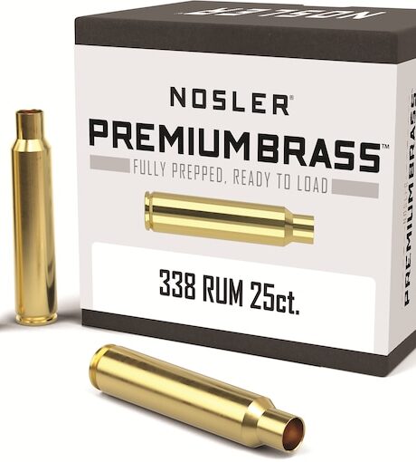 Nosler Custom 338 Remington Ultra Magnum Brass Box of 25