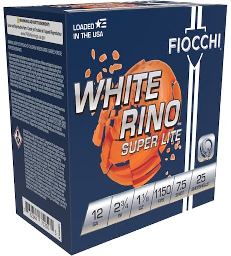 Fiocchi White Rino Super Light Target 12 Gauge Ammo