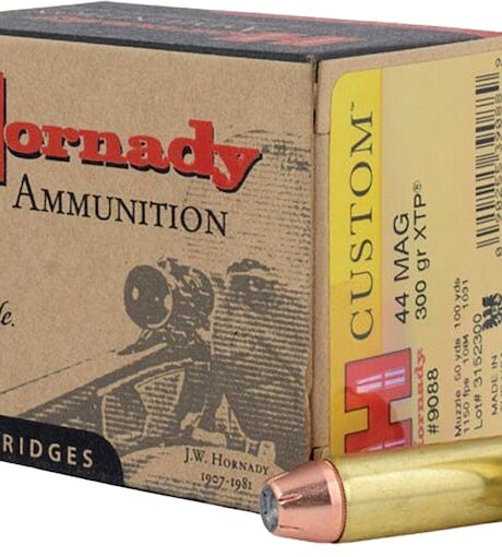 Hornady Custom 44 Remington Magnum Ammo 300 Grain Hornady XTP Jacketed Hollow Point Box of 20