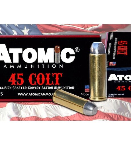 Atomic Ammunition Cowboy Action 45 Colt (Long Colt) Ammo 200 Grain Flat Nose Box of 50