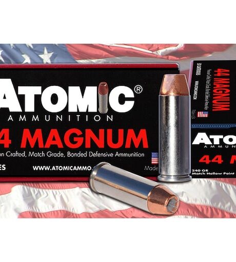 Atomic Ammunition 44 Remington Magnum Ammo 240 Grain Jacketed Hollow Point Box of 50