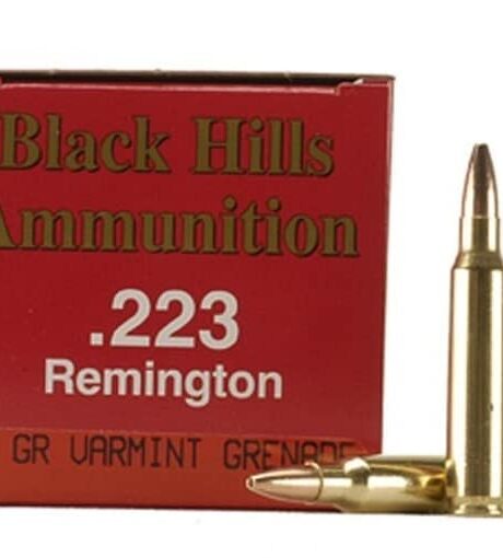 Black Hills 223 Remington Ammo 36 Grain Barnes Varmint Grenade Fragmenting Hollow Point Lead Free Box of 50