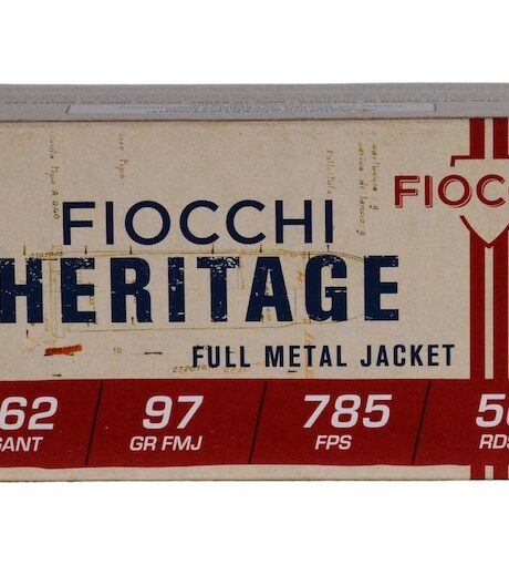 Fiocchi 7.62mm Russian Nagant (7.62x38mm) Ammo 98 Grain Full Metal Jacket Box of 50