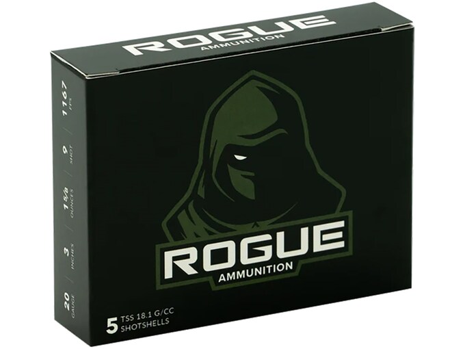 Rogue Turkey TSS 20 Gauge Ammo 3" #9 Tungsten Shot 1-5/8 oz Box of 5