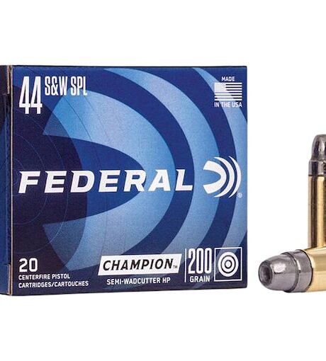 Federal Champion 44 Special Ammo 200 Grain Semi-Wadcutter Box of 20