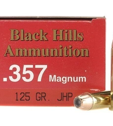 Black Hills 357 Magnum Ammo 125 Grain Jacketed Hollow Point