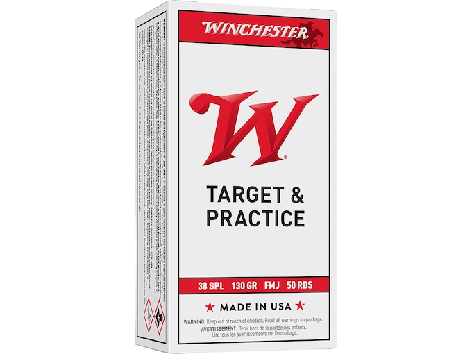 Winchester White Box USA 38 Special Ammo 130 Grain Full Metal Jacket