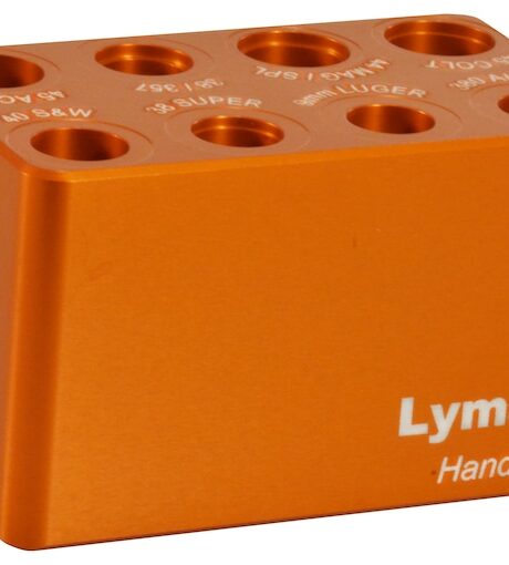 Lyman Multi-Caliber Handgun Ammo Checker Cartridge Gauge 380 ACP, 9mm Luger, 38 Super, 40 S&W, 45 ACP, 38 Special/357 Magnum, 44 Special/44 Remington Magnum, 45 Colt (Long Colt)