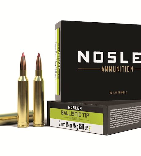 Nosler BT 7mm Remington Magnum Ammo 150 Grain Nosler Ballistic Tip Polymer Tip Box of 20