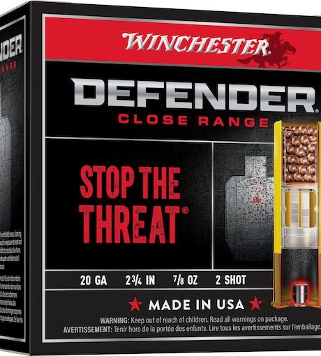 Winchester Defender Close Range 20 Gauge Copper Plated Lead Ammo