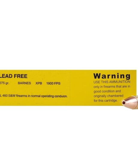 Buffalo Bore 460 S&W Magnum Ammo 275 Grain Barnes XPB Solid Hollow Point Lead Free Box of 20