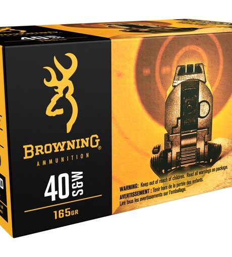 Browning FMJ 40 S&W Ammo 165 Grain Full Metal Jacket