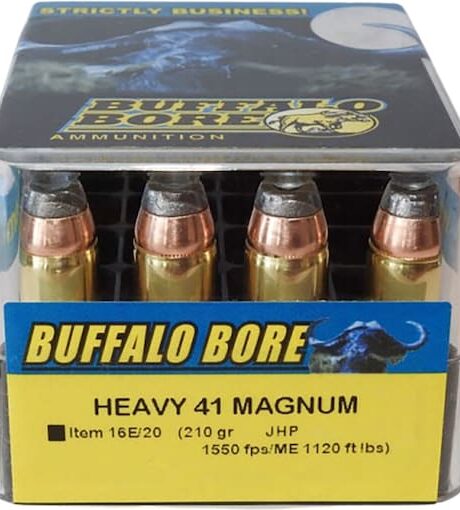 Buffalo Bore Heavy 41 Remington Magnum Ammo 210 Grain Jacketed Hollow Point Box of 20