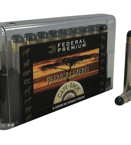 Federal Premium Safari 500 Nitro Express 3" Ammo 570 Grain Woodleigh Hydrostatically Stabilized Solid Solid Round Nose Box of 20