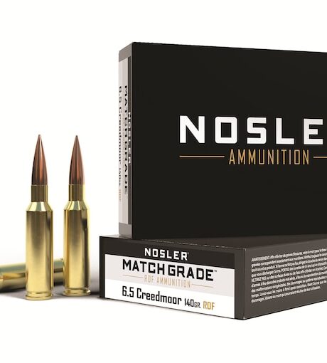 Nosler Match Grade 6.5 Creedmoor Ammo 140 Grain Nosler RDF Jacketed Hollow Point Box of 20