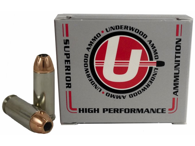 Underwood 10mm Auto Ammo 180 Grain Hornady XTP Jacketed Hollow Point Box of 20