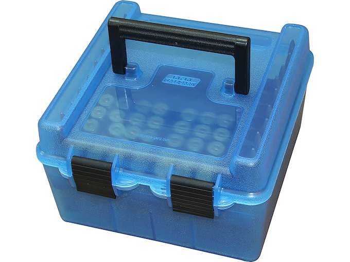 MTM Deluxe Flip Top Ammo Box with Handle 22-250 Remington to 375 H&H Magnum 100-Round