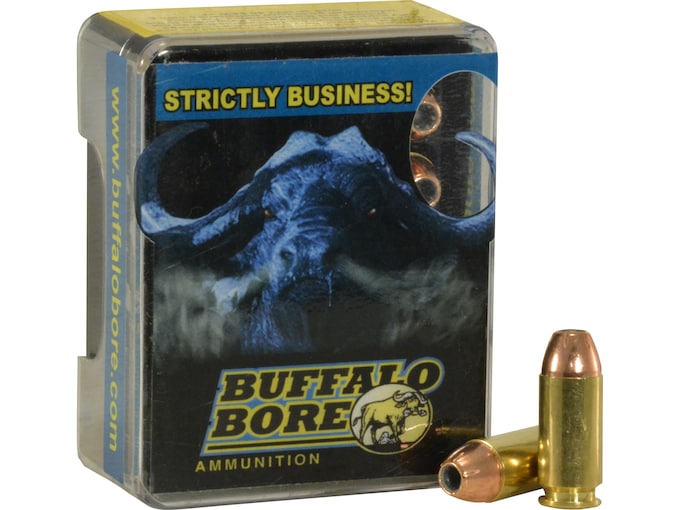 Buffalo Bore 40 S&W +P Ammo 155 Grain Jacketed Hollow Point Box of 20