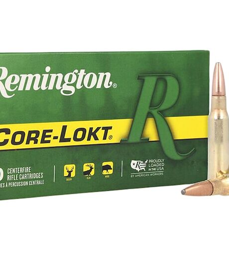 Remington Core-Lokt 308 Winchester Ammo 180 Grain Pointed Jacketed Soft Point