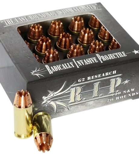 G2 Research R.I.P. 40 S&W Ammo 115 Grain G2 R.I.P. Fragmenting Hollow Point Lead Free Box of 20