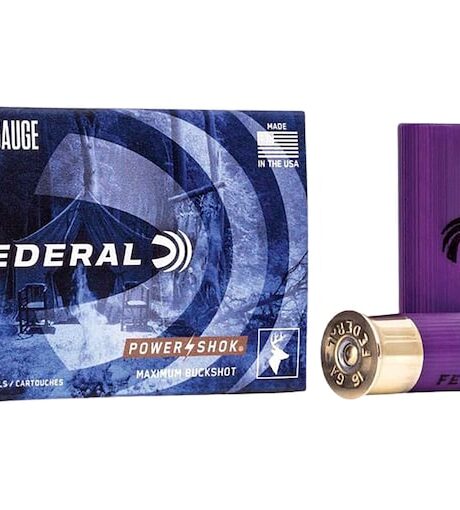 Federal Power-Shok 16 Gauge Buckshot Ammo 2-3/4"