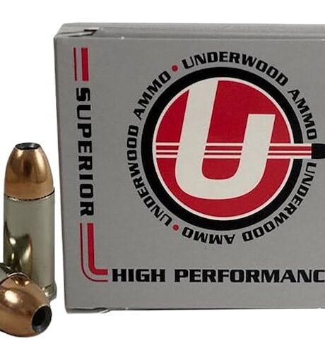 Underwood 9mm Luger +P Ammo 147 Grain Nosler Sporting Handgun Jacketed Hollow Point Box of 20