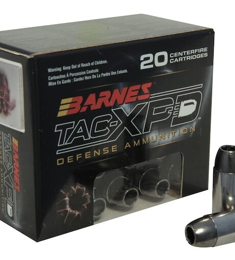 Barnes TAC-XPD 40 S&W Ammo 140 Grain Barnes TAC-XPD Solid Hollow Point Lead Free Box of 20