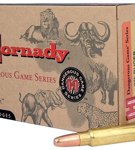Hornady Dangerous Game Superformance 375 Ruger Ammo 300 Grain Hornady DGS (Dangerous Game Solid) Jacketed Flat Nose Box of 20