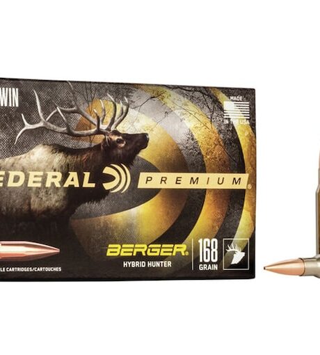 Federal Premium 308 Winchester Ammo 168 Grain Berger Hybrid Hunter Jacketed Hollow Point