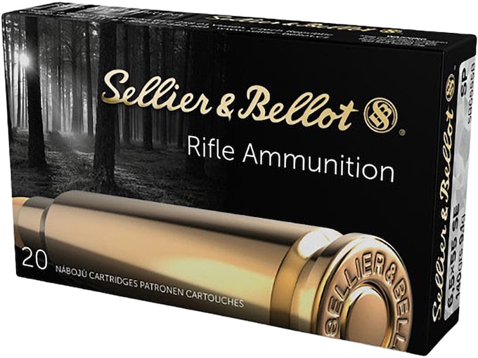 Sellier & Bellot 6.5x55mm Swedish Mauser Ammo 140 Grain Jacketed Soft Point Box of 20