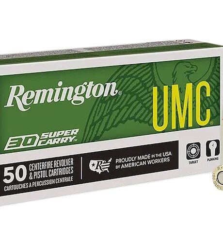 Remington UMC 30 Super Carry Ammo 100 Grain Full Metal Jacket Box of 50