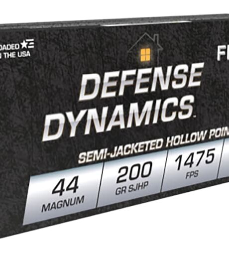 Fiocchi Defense Dynamics 44 Remington Magnum Ammo 200 Grain Semi-Jacketed Hollow Point Box of 50