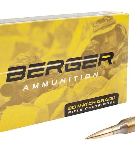 Berger Match Grade 300 Norma Magnum Ammo 215 Grain Berger Hybrid Target Jacketed Hollow Point Box of 20