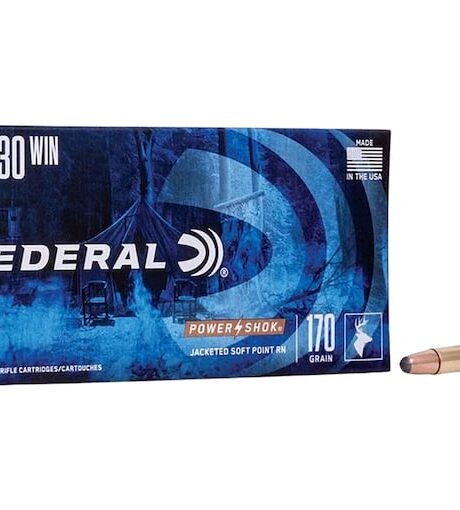 Federal Power-Shok 30-30 Winchester Ammo 170 Grain Jacketed Soft Point