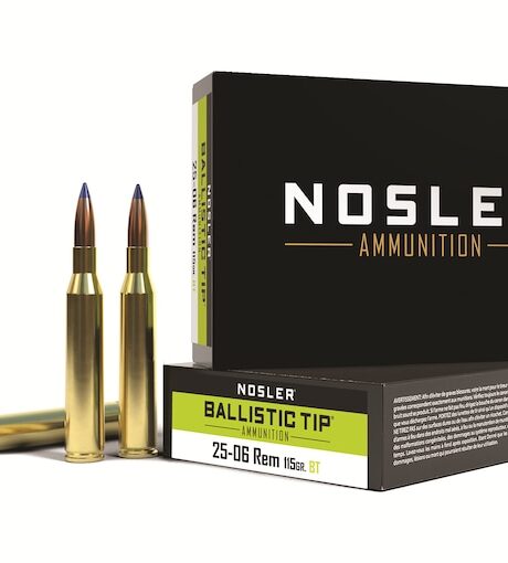 Nosler BT 25-06 Remington Ammo 115 Grain Nosler Ballistic Tip Polymer Tip Box of 20