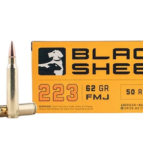 Black Sheep 223 Remington Ammo 62 Grain Full Metal Jacket Box of 50
